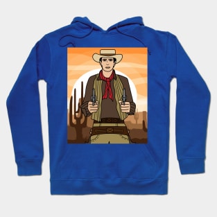 Retro Wild West Cowboys Rodeo Hoodie